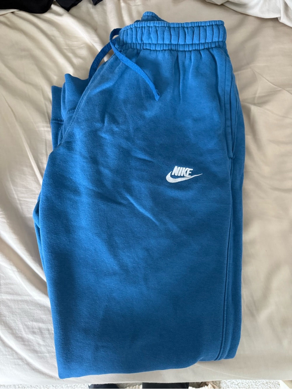 Nike Womens Blue Fleece Jogger Bottoms